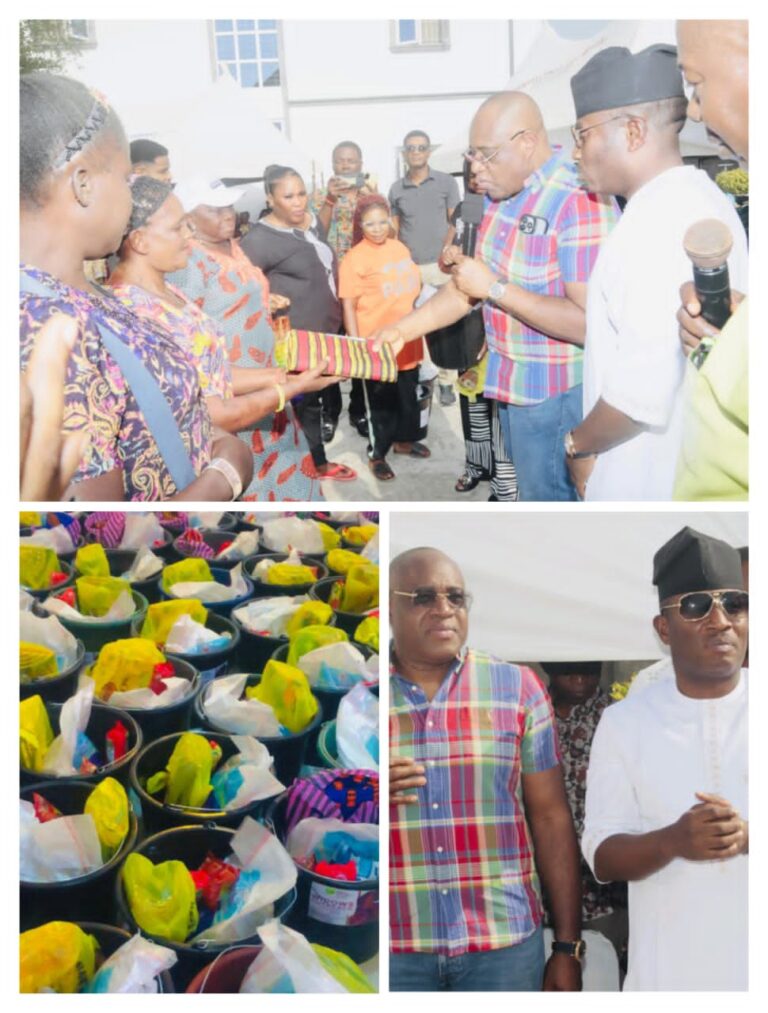 Yuletide: Brigadier General Nwoko doles Palliative items to Over 500 Widows in Delta
