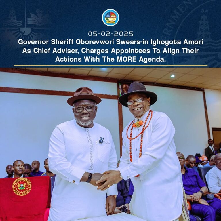 Oborevwori To His Political Appointees: Be A Champion Of Whistle Blowing Policy Of My Administration