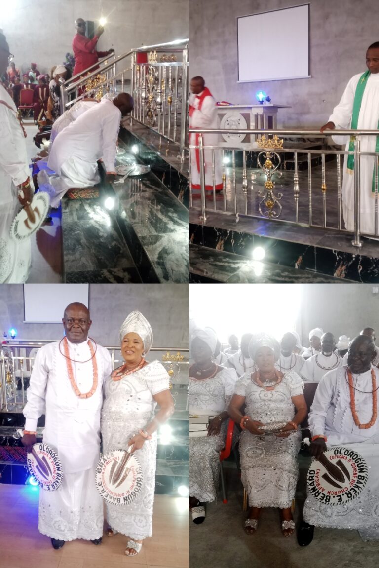 Chieftaincy Title: Baker, Family, Ekiugbo Community Goes To Church For Thanksgiving